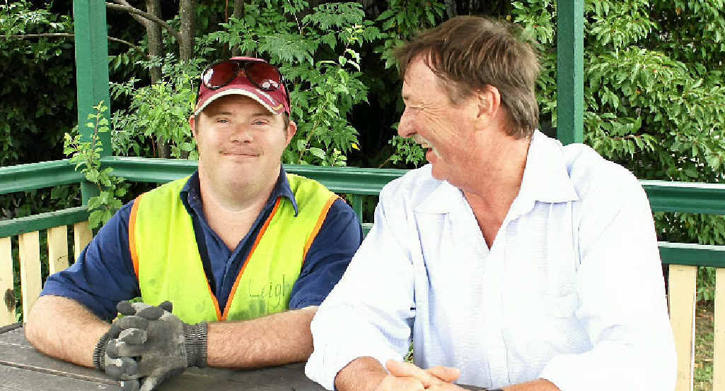 Peter Stacy said the NDIS would help people with disabilities enjoy a quality of life already enjoyed by his son, Leigh. Peter Stacy said the NDIS would help people with disabilities enjoy a quality of life already enjoyed by his son, Leigh.
